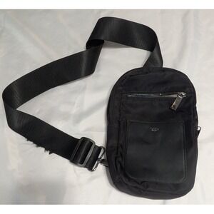 Tutilo New York Sling Bag Unisex OS Black Good Nylon Crossbody Travel Utility